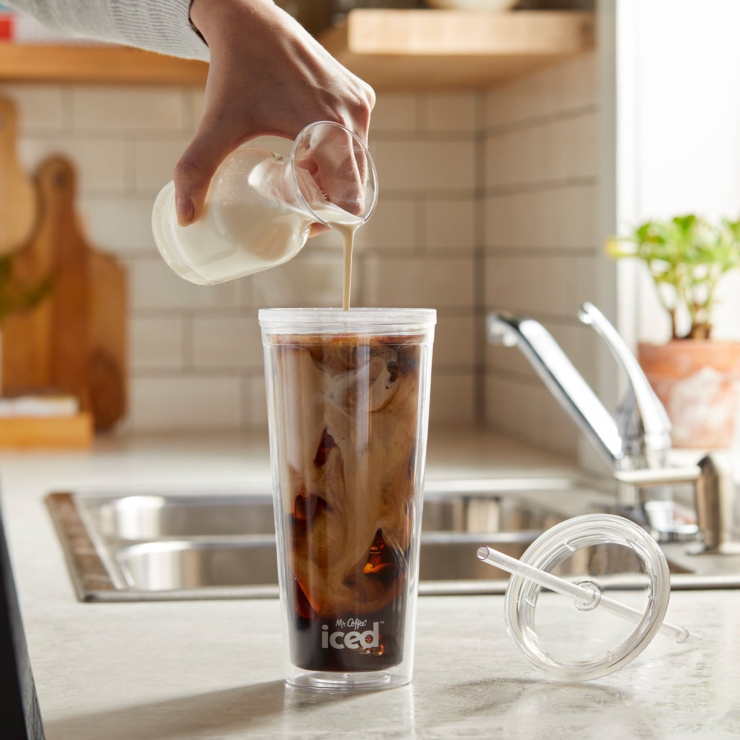 Chill Out with Mr. Coffee's Iced Coffee Maker - Single Serve Bliss with 22-Oz Tumbler in Lavender!