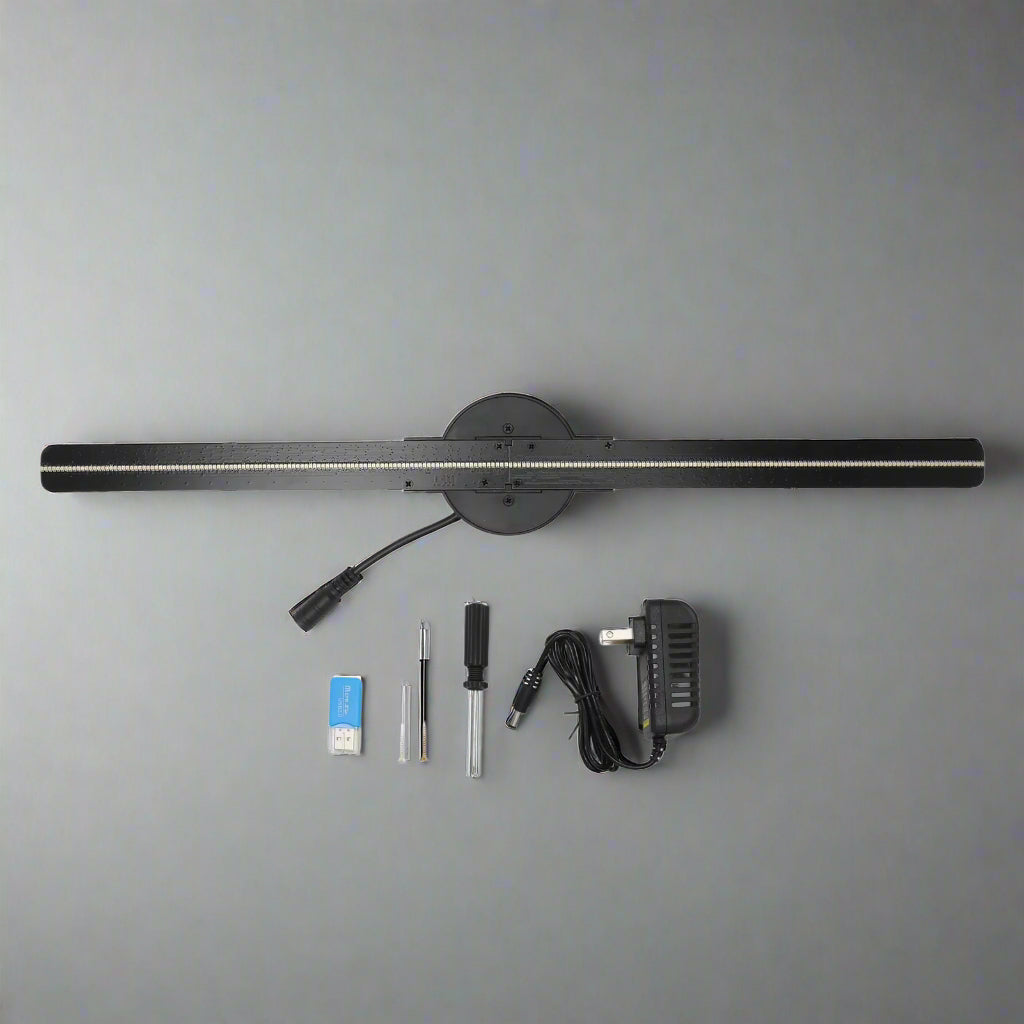 Wifi 3D Hologram Fan Custom Editing 2000X224 3D Hologram Fan Clear Multiple Control Methods for Advertising for Business