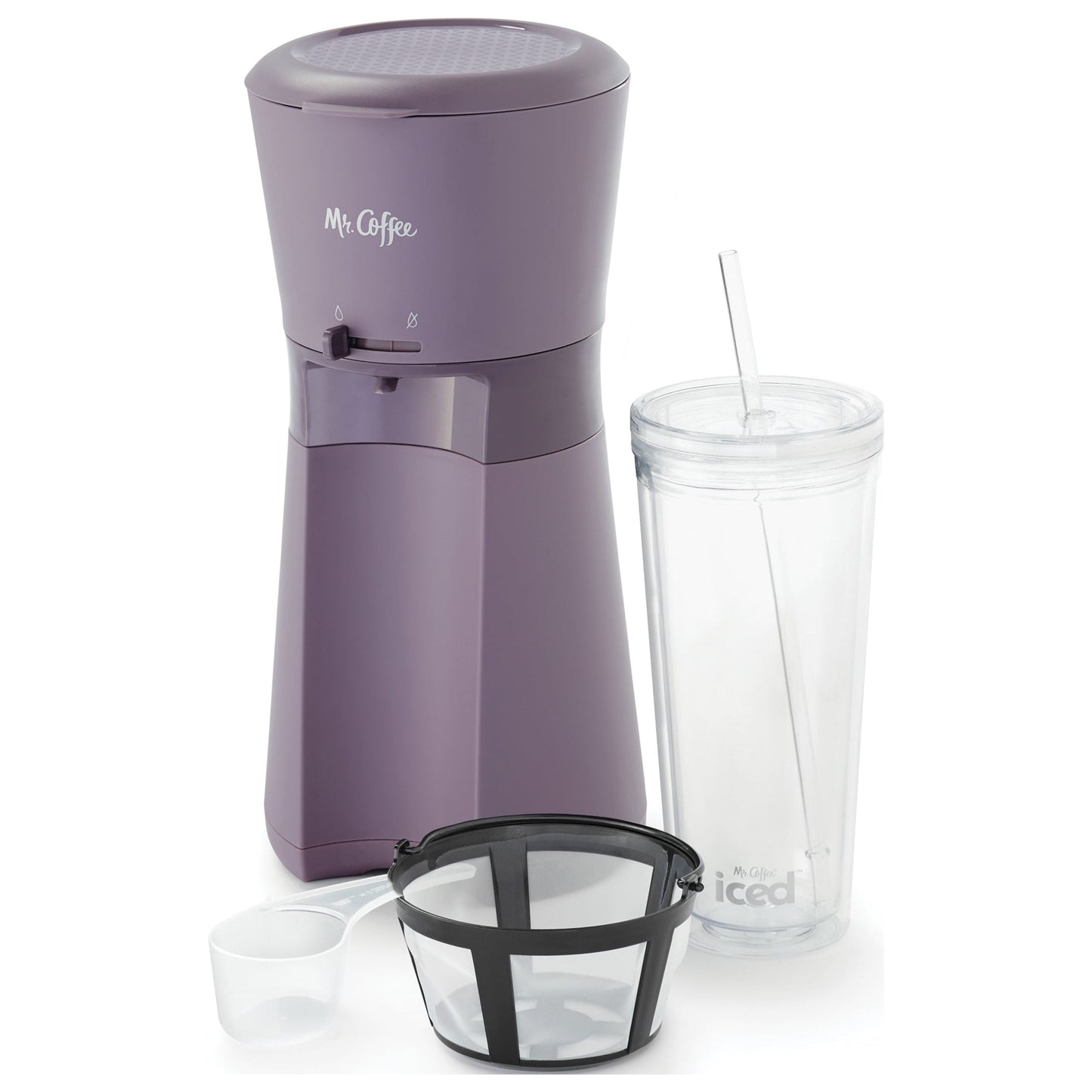 Chill Out with Mr. Coffee's Iced Coffee Maker - Single Serve Bliss with 22-Oz Tumbler in Lavender!
