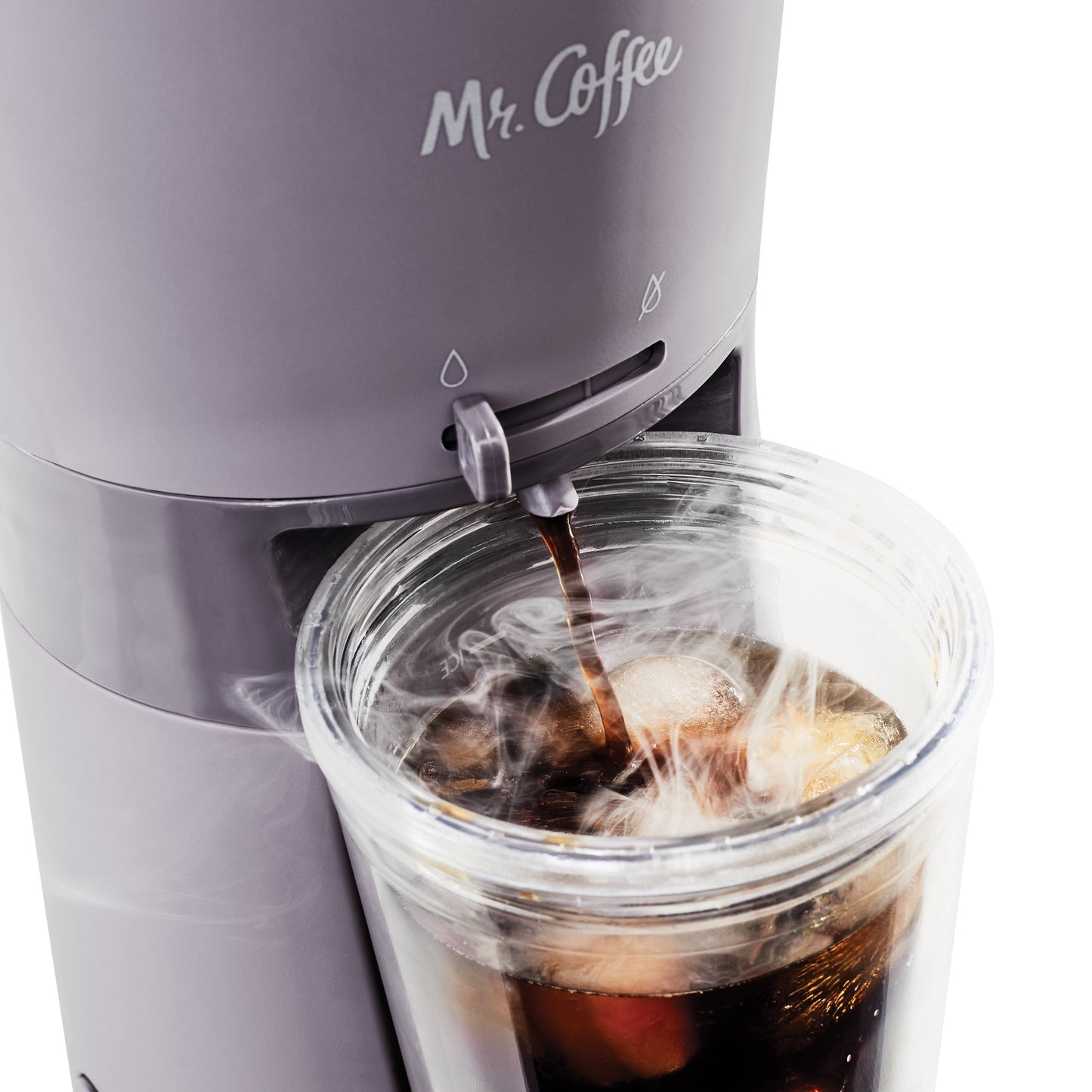 Chill Out with Mr. Coffee's Iced Coffee Maker - Single Serve Bliss with 22-Oz Tumbler in Lavender!